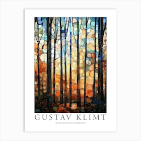 Gustav Klimt Print Trees Flower Garden Painting Klimt Exhibition Poster Painting Floral Decor Art Print