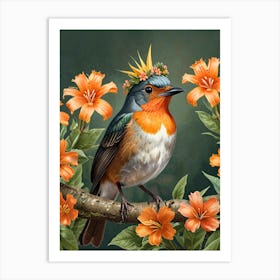 King Bird Art Print