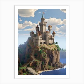 Minecraft Castle Art Print