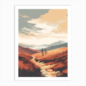 The East Highland Way Scotland 4 Hiking Trail Landscape Art Print