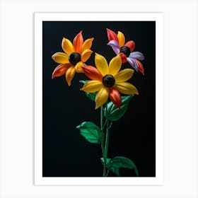 Bright Inflatable Flowers Black Eyed Susan 2 Art Print