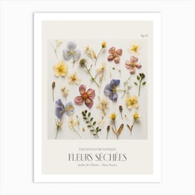 Fleurs Sechees, Dried Flowers Exhibition Poster 03 Art Print
