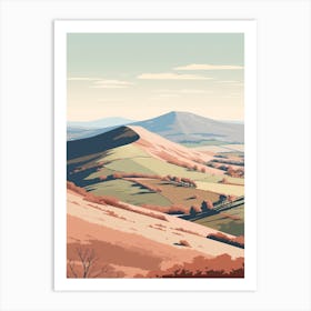 The Malvern Hills England 4 Hiking Trail Landscape Art Print