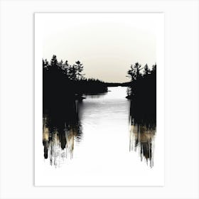 Lake Canvas Print Art Print