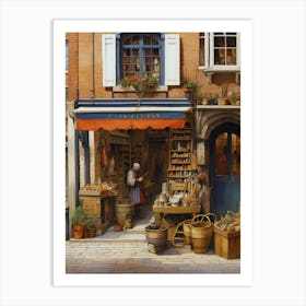 Shop In Paris Art Print