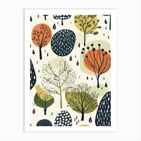 Autumn Trees Art Print