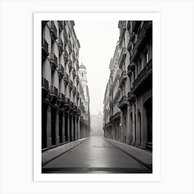 Santander, Spain, Spain, Black And White Photography 4 Art Print