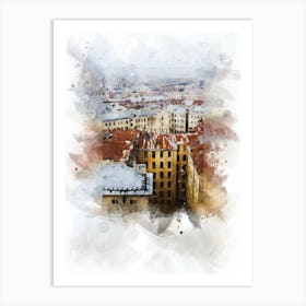 RoofWatercolor  Art Print