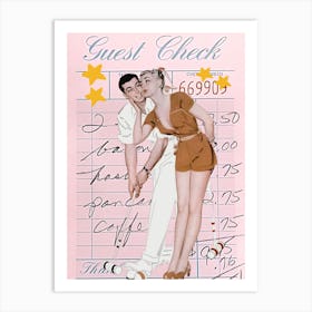 Guest Check 2 Art Print