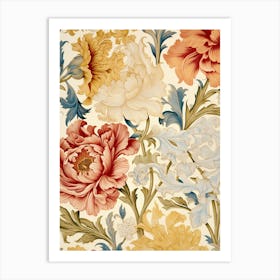 Floral Wallpaper 18 Art Print