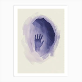 Hand In A Cave Art Print