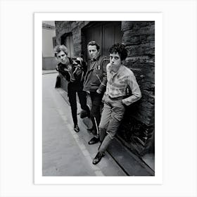 British Punk Group The Clash In An Alleyway In Central London Art Print