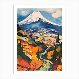 Mount Fuji Japan 4 Mountain Painting Art Print