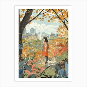 In The Garden Osaka Castle Park Japan 3 Art Print