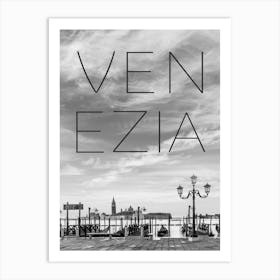 Venice Gondolas In The Early Morning Art Print