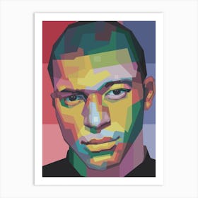 Mbappe Pop Art WPAP 1 Art Print