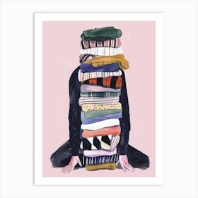 Stack Of Clothes 12 Art Print