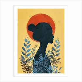 Silhouette Of A Woman 69 Art Print