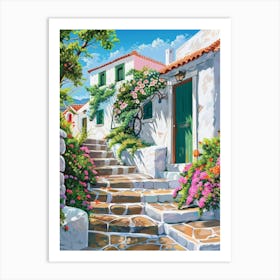 Greece Village 5 Art Print