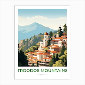 Cyprus Troodos Mountains Travel Art Print