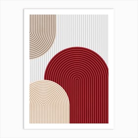 Lines and arcs Art Print