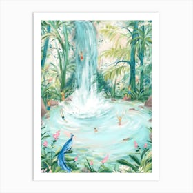 Jungle Pools Art Print