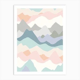 Mountain Range Art Print