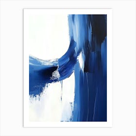 Abstract Blue Painting Art Print