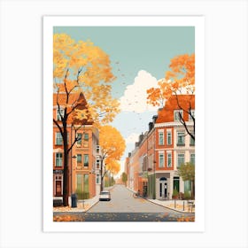 Berlin In Autumn Fall Travel Art 2 Art Print