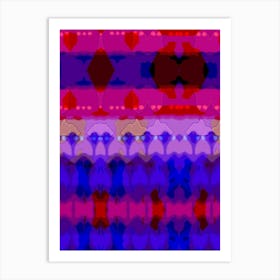 Abstract Purple And Blue Art Print