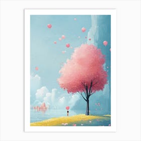 Pink Tree Art Print