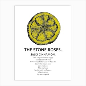 Stone Roses Sally Cinnamon Art Print