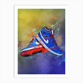 Nike Jordan Blue Art Print