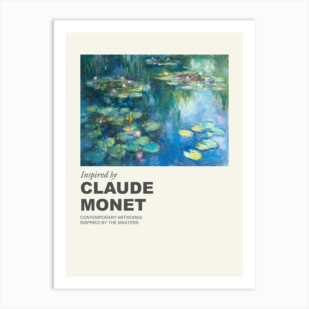 Museum Poster Inspired By Claude Monet 4 Art Print by ArtEra Creations