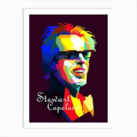 Stewart Copeland The Police Pop Art WPAP 1 Art Print