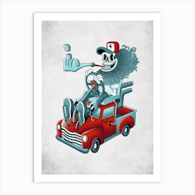 Cranium Trucker 6 Art Print