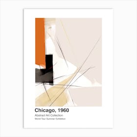 World Tour Exhibition, Abstract Art, Chicago, 1960 7 Art Print