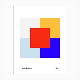Geometric Bauhaus Poster 55 Art Print