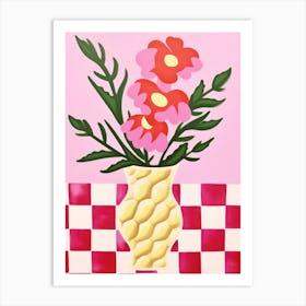 Snapdragon Flower Vase 3 Art Print