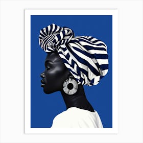 African Woman With Turban 12 Art Print