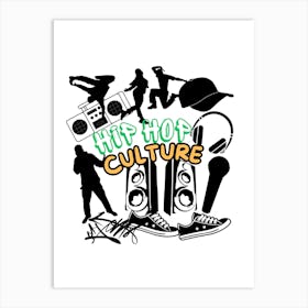 Hip Hop Culture Art Print