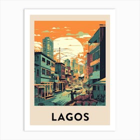 Lagos Vintage Travel Poster Art Print