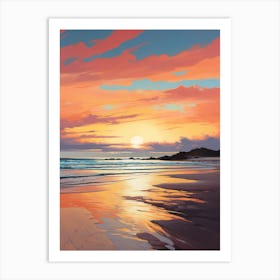 A Vibrant Painting Of Esperance Beach Australia 2 Art Print