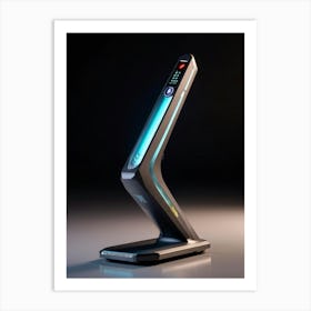 3d Computer Pointer With An Ergonomic Design Emitting A Soft Glow Click Icon With A Raised Rubberi (5) Art Print