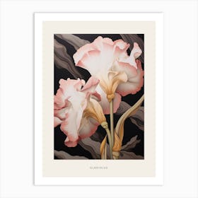 Flower Illustration Gladiolus 4 Poster Art Print