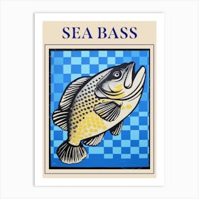Sea Bass Seafood Poster Art Print