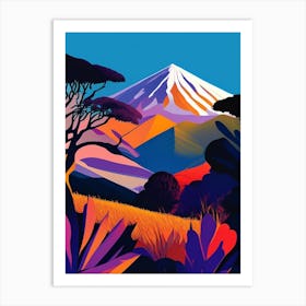 Tongariro National Park New Zealand Pop MatisseII Art Print