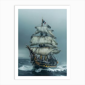 Tall Ship Sailing Art Print