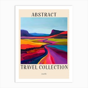 Abstract Travel Collection Poster Lesotho 1 Art Print