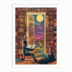 Book Illustration Art Print